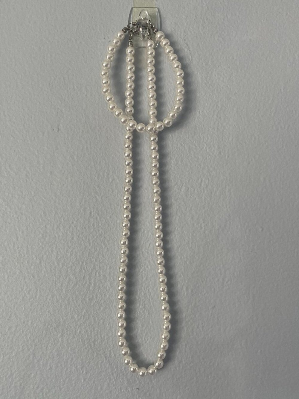 Classic White (faux) Pearl Necklace and Bracelet Set